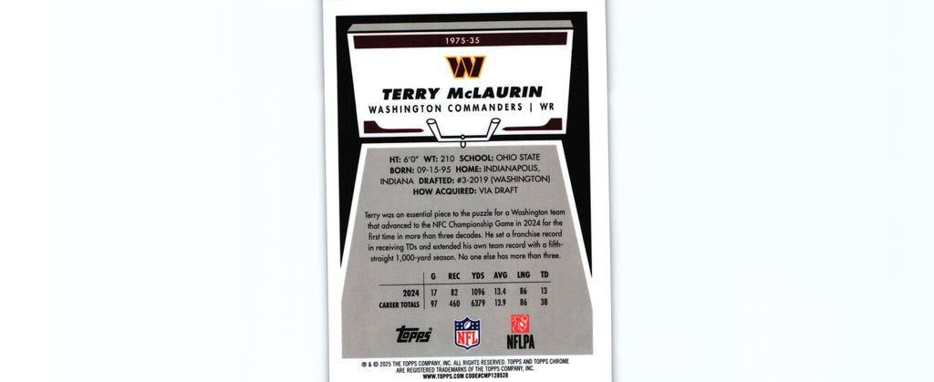 Terry McLaurin 2025 Topps 1975-35