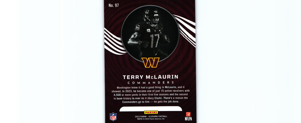 Terry McLaurin 2023 ORANGE Illusions #97