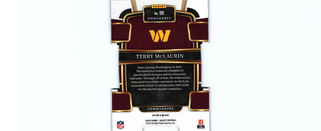 Terry McLaurin 2023 RED&BLUE DIE CUT Select #99