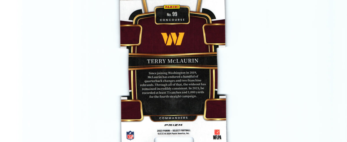 Terry McLaurin 2023 RED&BLUE DIE CUT Select #99