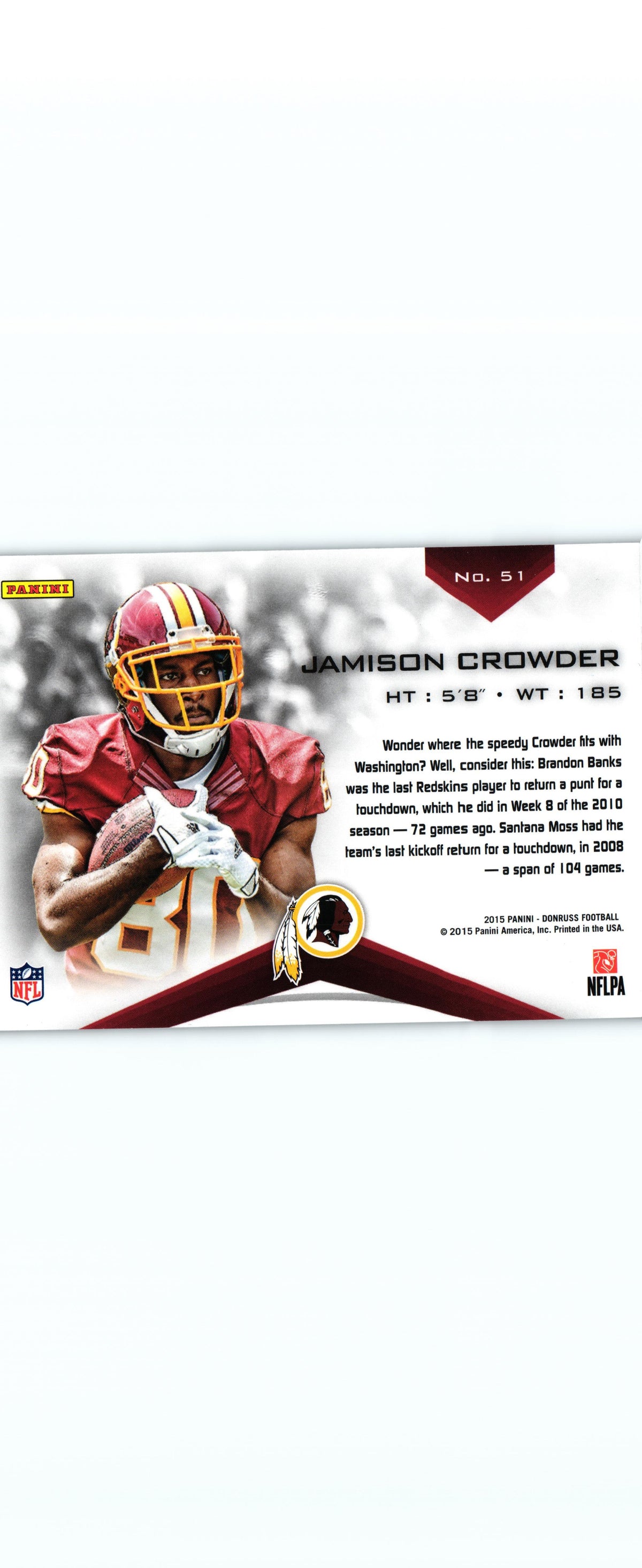 Jamison Crowder 2015 Donruss #51 RC