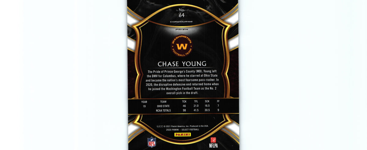 Chase Young 2020 SILVER Select #64 RC