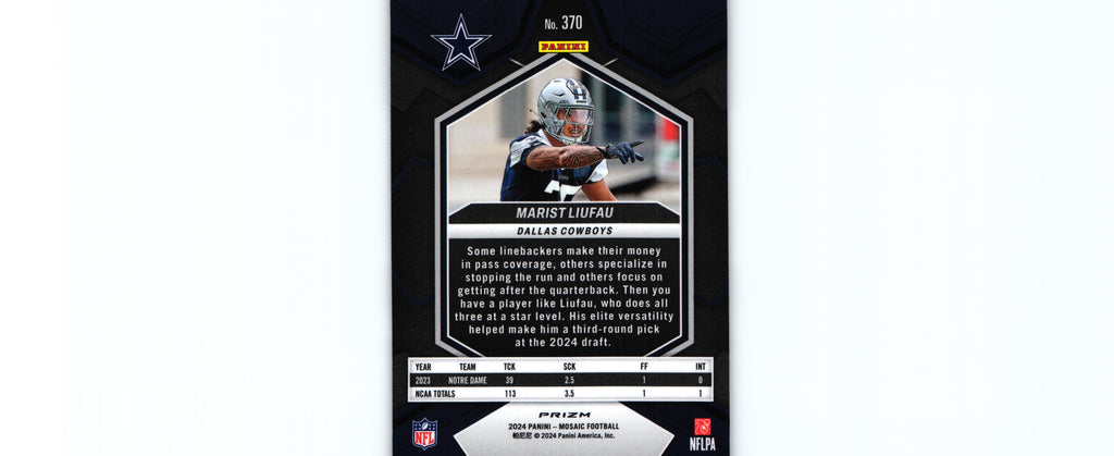 Marist Liufau 2024 CAMO PINK Mosaic #370 RC