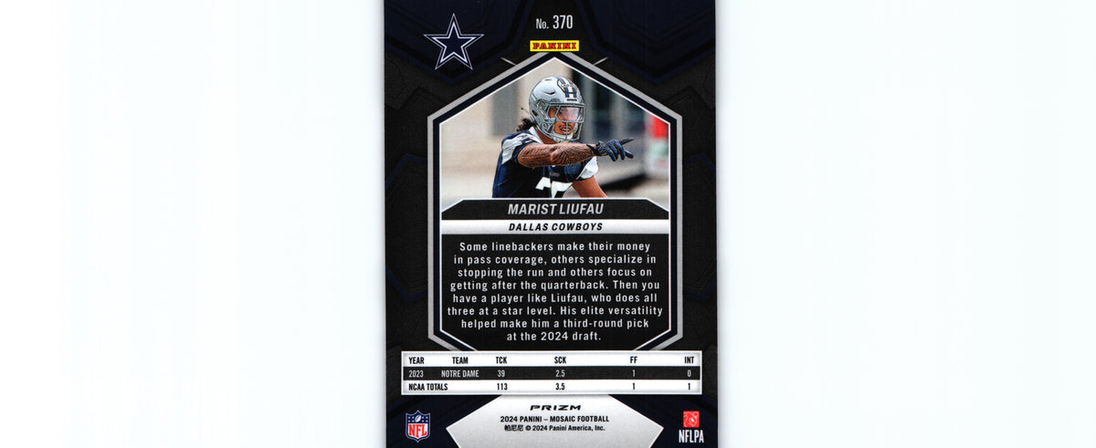 Marist Liufau 2024 CAMO PINK Mosaic #370 RC