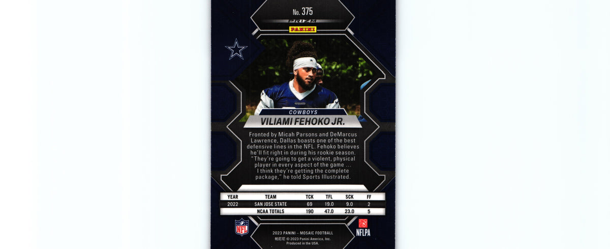 Viliami Fehoko 2023 CAMO PINK Mosaic #375 RC