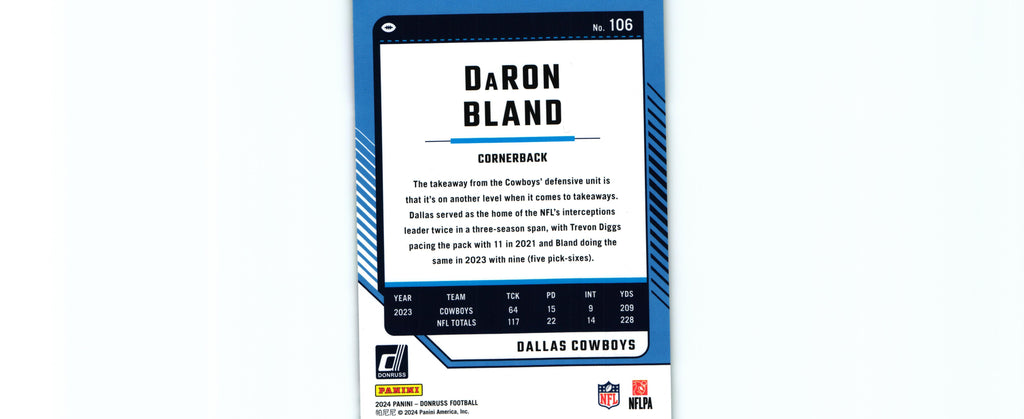 DaRon Bland 2024 GREEN Donruss #106