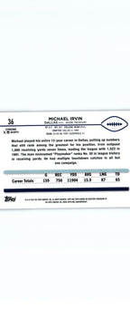 Michael Irvin 2024 PINK Topps #36