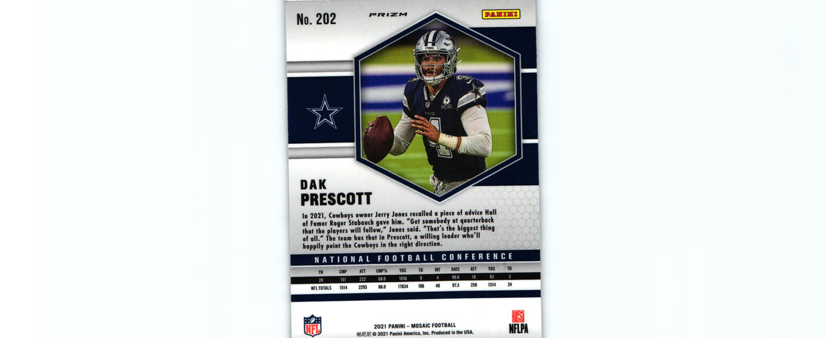 Dak Prescott 2021 REACTIVE YELLOW Mosaic #202