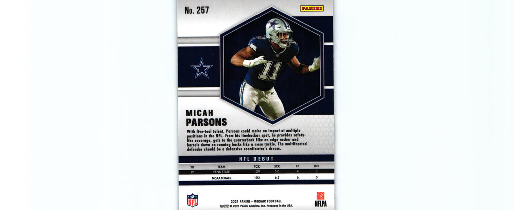 Micah Parsons 2021 Mosaic #257 RC