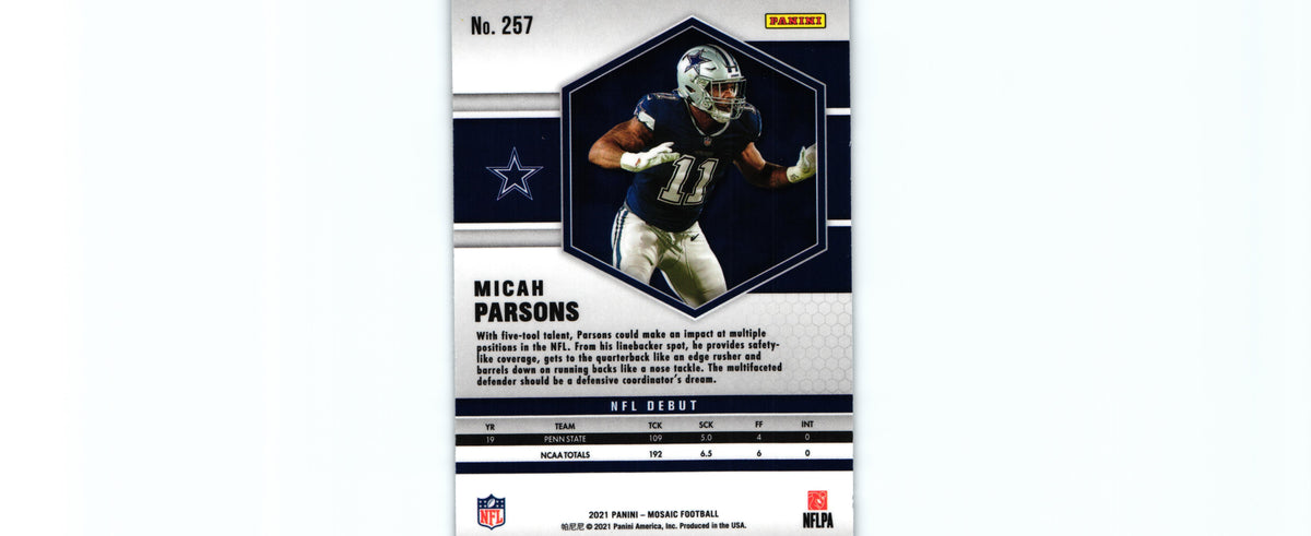 Micah Parsons 2021 Mosaic #257 RC