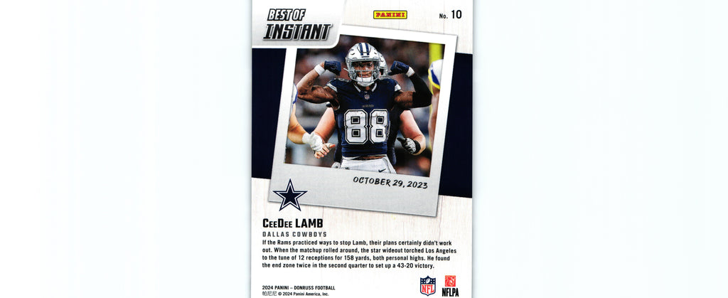 CeeDee Lamb 2024 Donruss #10