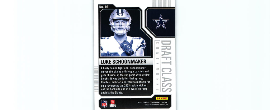 Luke Schoonmaker 2023 RED Contenders #16 RC