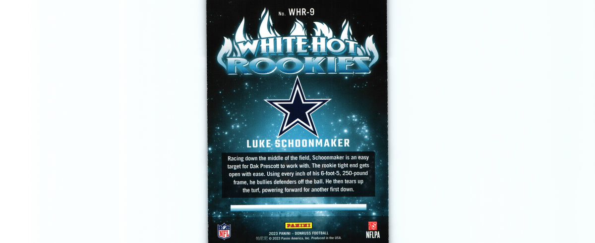 Luke Schoonmaker 2023 Donruss WHR-9 RC