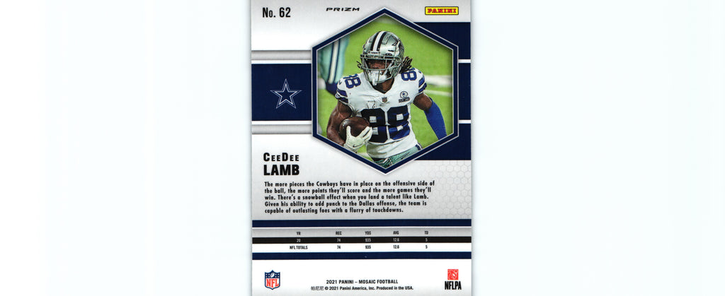 CeeDee Lamb 2021 REACTIVE YELLOW Mosaic #62