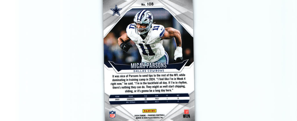 Micah Parsons 2024 INTERNATIONAL Phoenix #108