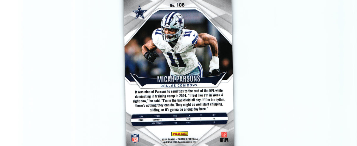 Micah Parsons 2024 INTERNATIONAL Phoenix #108