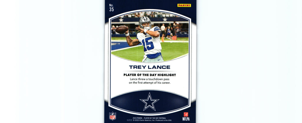 Trey Lance 2023 ORANGE Player of the Day #35 /199