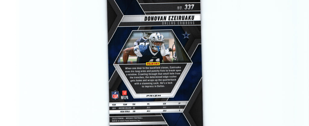 Donovan Ezeiruaku 2025 CAMO PINK Mosaic #337 RC