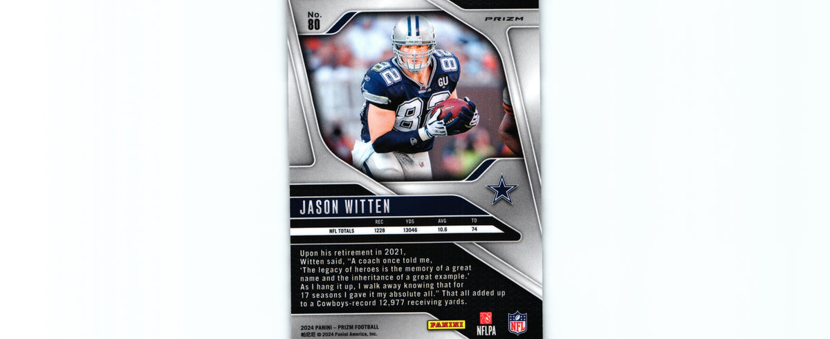 Jason Witten 2024 BLACK&WHITE Prizm #80