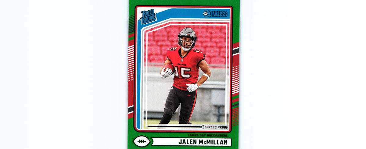 Jalen McMillan 2024 PRESS PROOF GREEN Donruss #388 RC