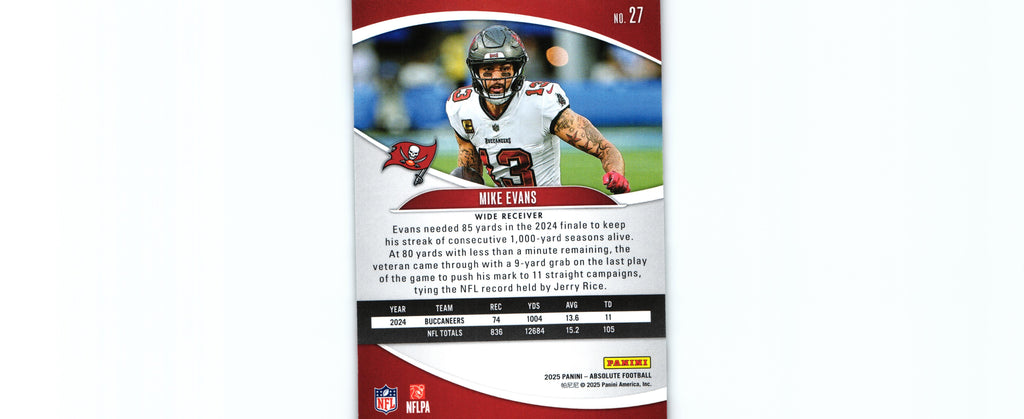 Mike Evans 2025 GREEN Absolute #27