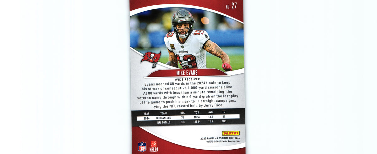 Mike Evans 2025 GREEN Absolute #27