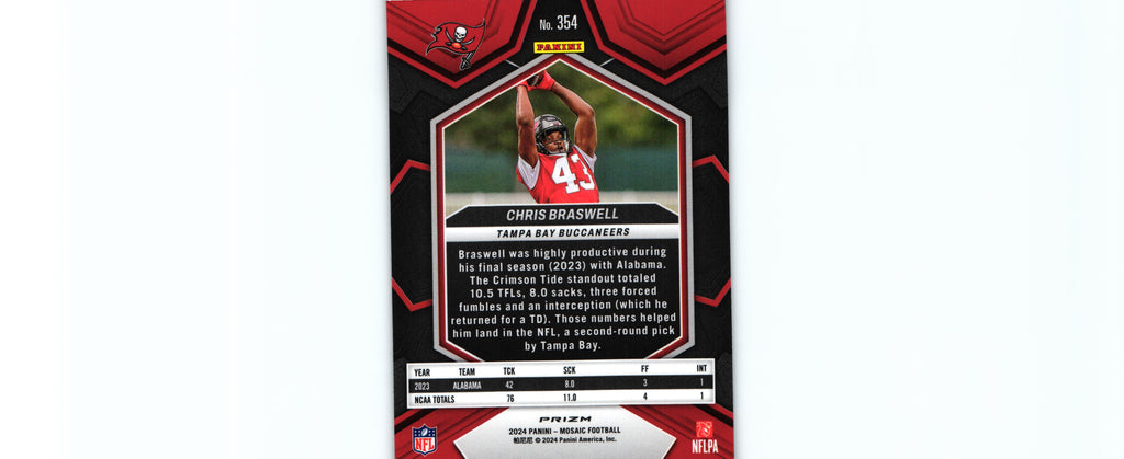 Chris Braswell 2024 SILVER Mosaic #354 RC
