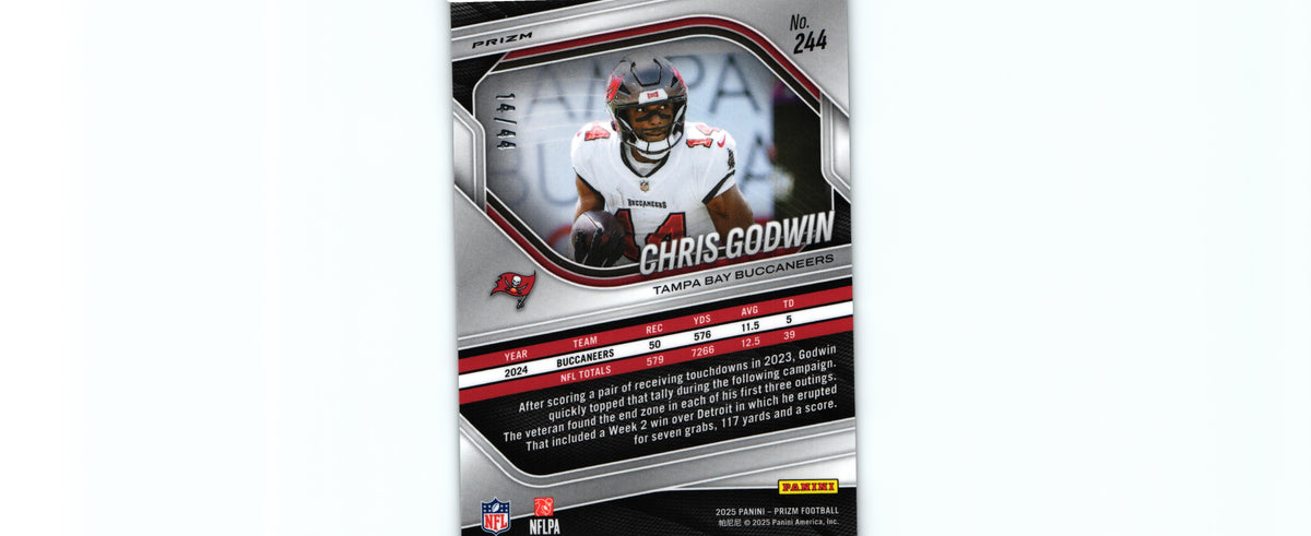 Chris Godwin 2025 RED&YELLOW Prizm #244 /44