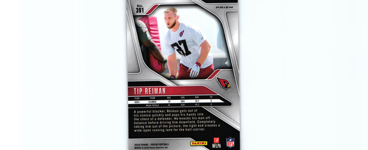 Tip Reiman 2024 ORANGE LAZER Prizm #391 RC