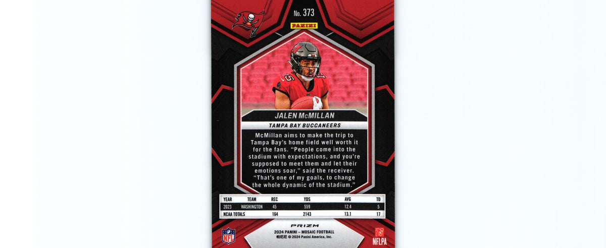 Jalen McMillan 2024 GREEN Mosaic #373 RC