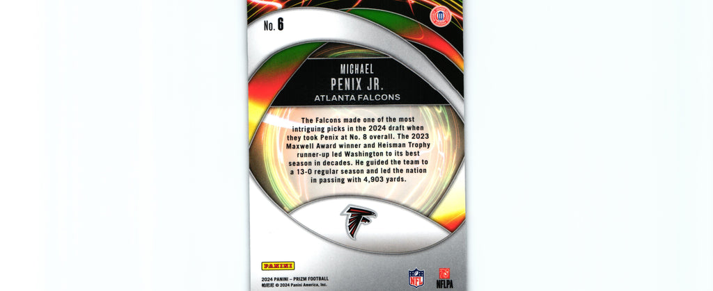 Michael Penix 2024 Prizm #6 RC