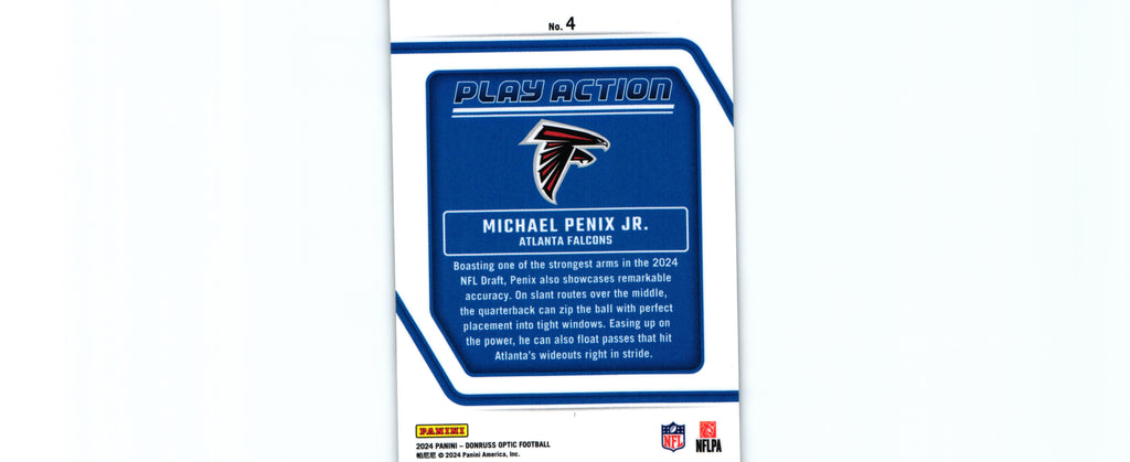 Michael Penix 2024 Donruss Optic #4 RC