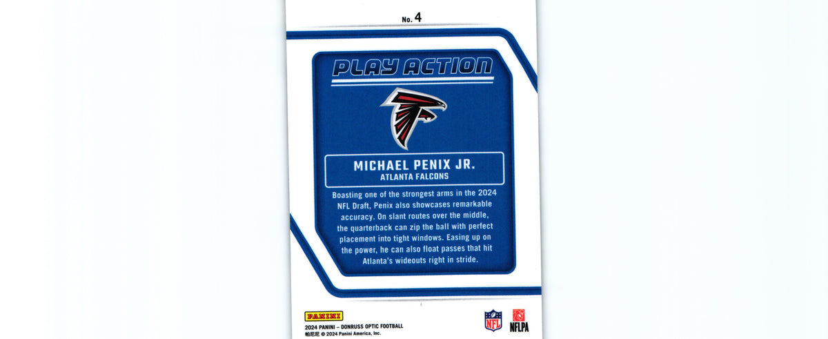 Michael Penix 2024 Donruss Optic #4 RC