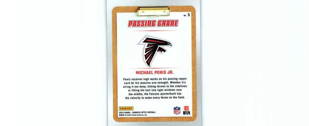 Michael Penix 2024 Donruss Optic #5 RC