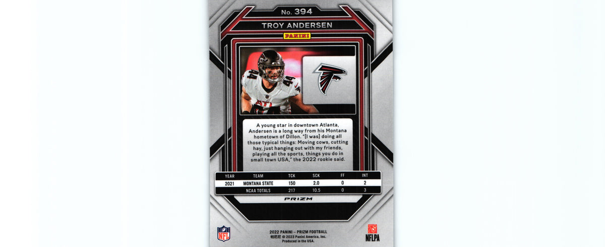 Troy Andersen 2022 NO HUDDLE SILVER Prizm #394 RC