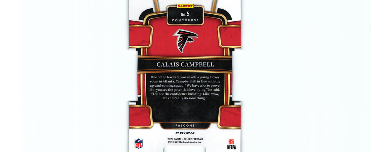 Calais Campbell 2023 SILVER DIE CUT Select #5