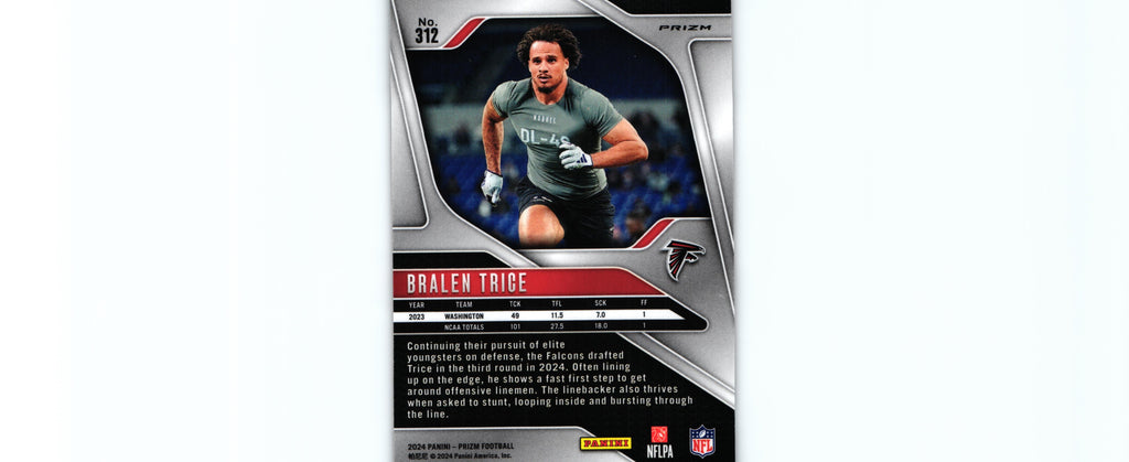 Bralen Trice 2024 ORANGE LAZER Prizm #312 RC