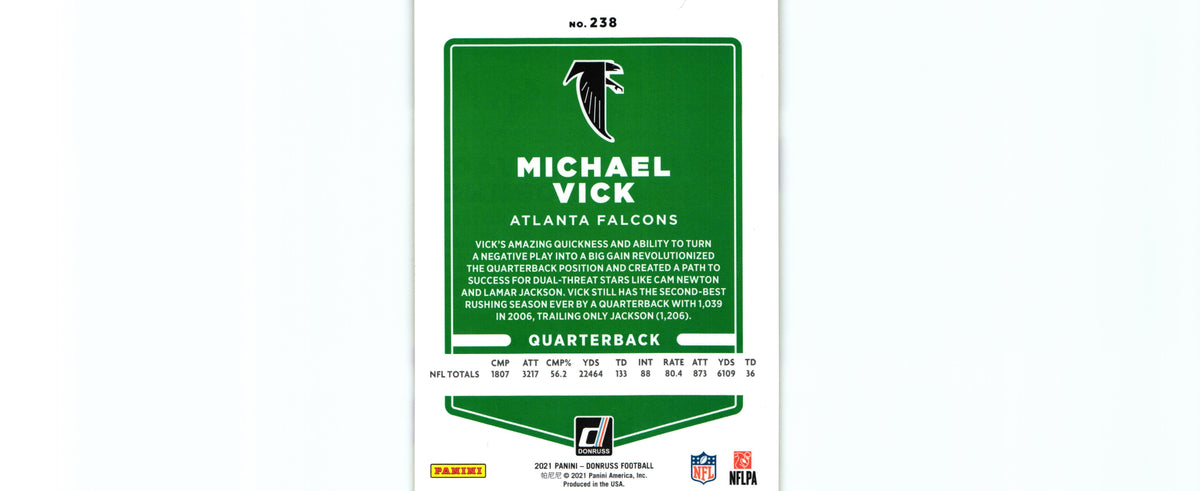 Michael Vick 2021 PRESS PROOF YELLOW Donruss #238