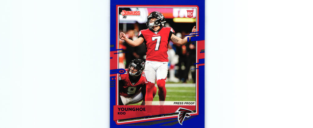 Younghoe Koo 2020 PRESS PROOF BLUE Donruss #32 RC