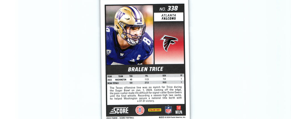 Bralen Trice 2024 SPOKES Score #338 /180,