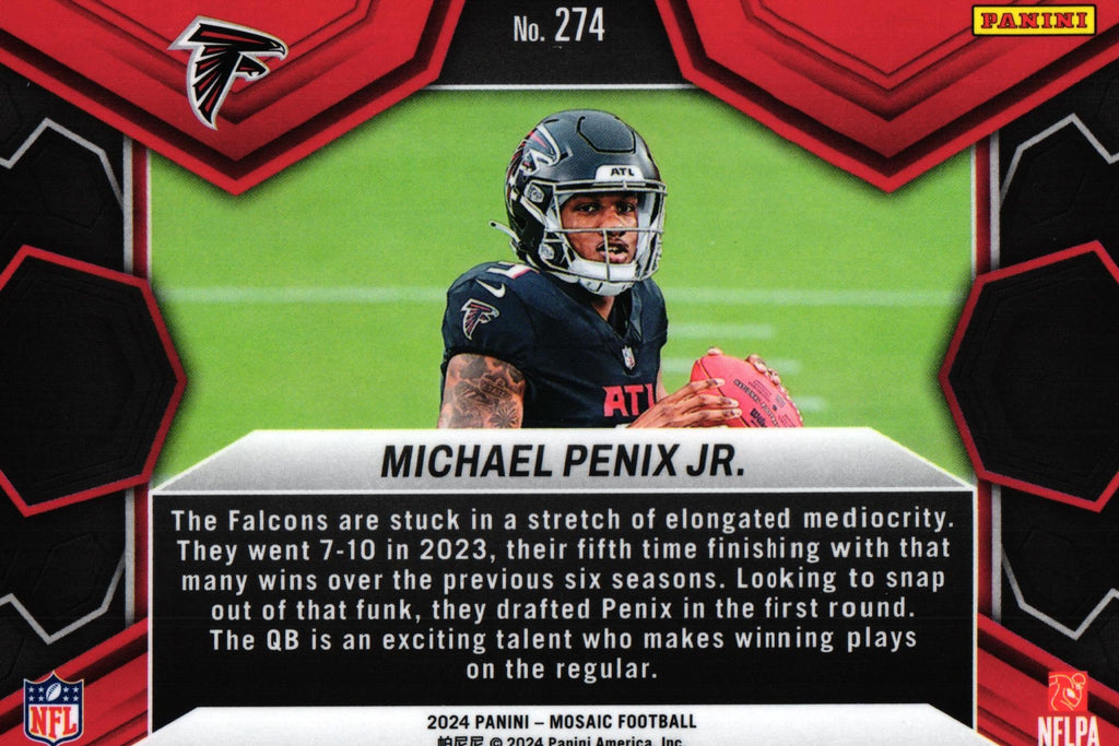 Michael Penix 2024 Mosaic #274 RC