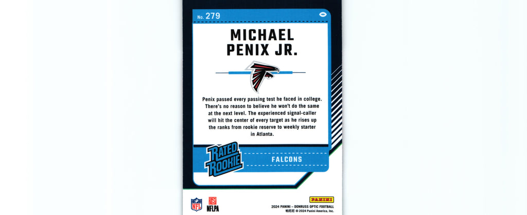 Michael Penix 2024 Donruss Optic #279 RC
