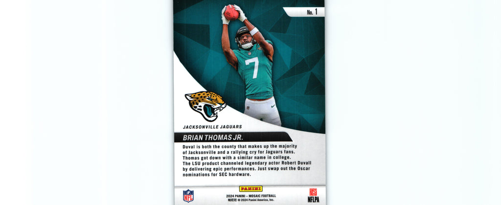 Brian Thomas 2024 Mosaic #1 RC