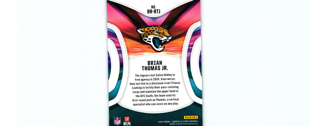 Brian Thomas 2024 Rookies&Stars RR-BTJ RC