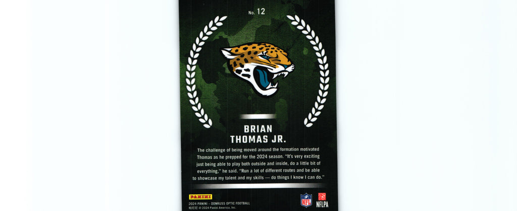Brian Thomas 2024 Donruss Optic #12 RC