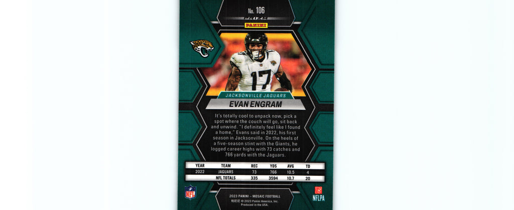 Evan Engram 2023 GREEN Mosaic #106