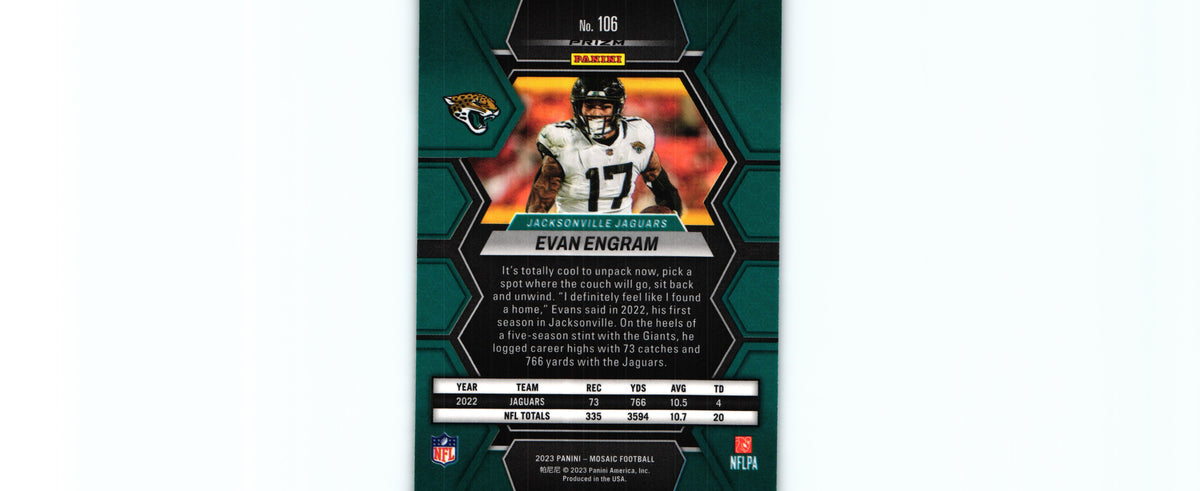Evan Engram 2023 GREEN Mosaic #106