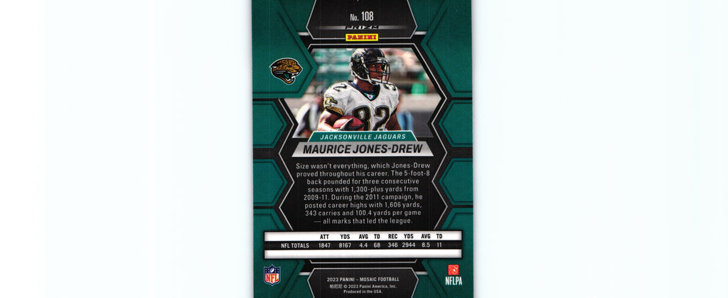 Maurice Jones-Drew 2023 CAMO PINK Mosaic #108