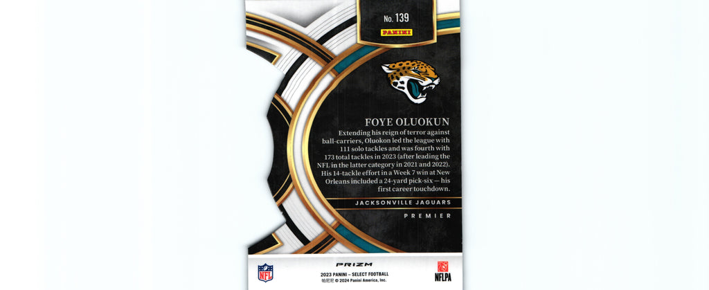 Foye Oluokun 2023 RED&BLUE DIE CUT #139