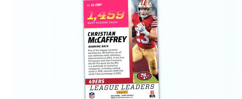 Christian McCaffrey 2024 SHOWCASE Score LL-CMY /100